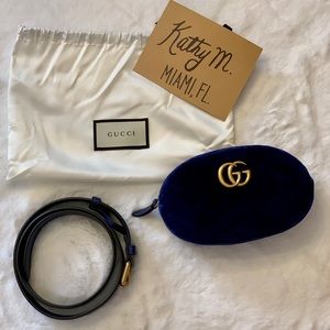 Gucci Marmont Velvet Belt Bag